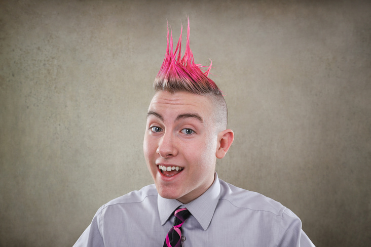 Guy With A Mohawk Stock Photo - Download Image Now - Punk - Person, Hair,  Bizarre - iStock